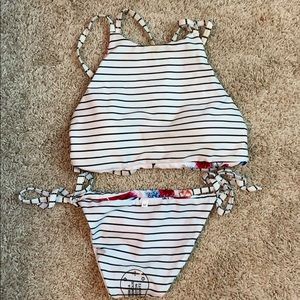Reversible Bikini! bottoms NWT, top slightly worn